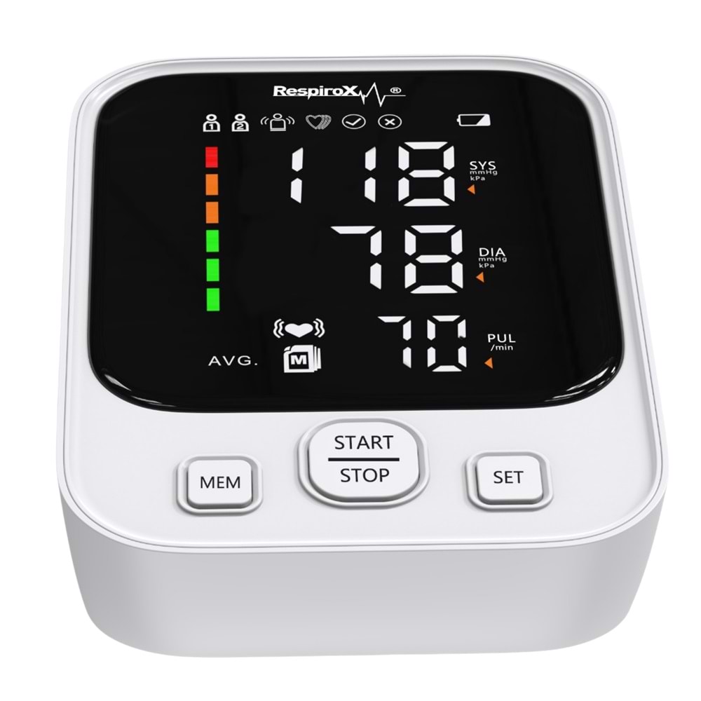 RESPİROX AXD-809 DİJİTAL LED EKRAN KOLDAN ADAPTÖRLÜ TANSİYON ALETİ