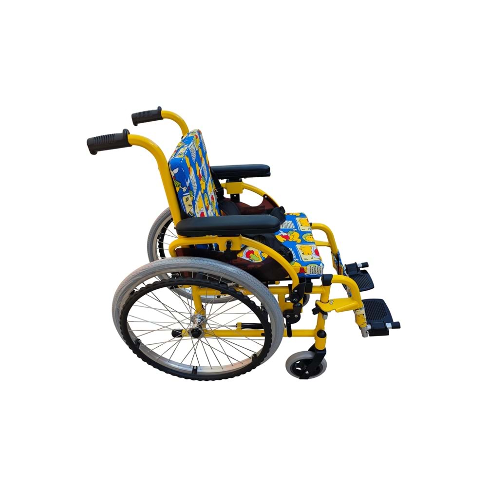 RESPİROX RCTS-01 ÇOCUK-PEDİATRİK ALÜMİNYUM MANUEL TEKERLEKLİ SANDALYE