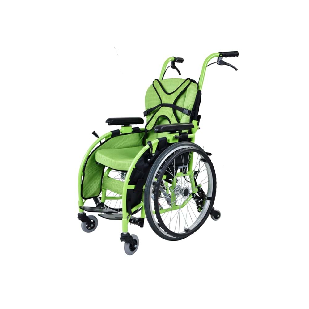 RESPİROX RCTS-02 ÇOCUK-PEDİATRİK ALÜMİNYUM MANUEL TEKERLEKLİ SANDALYE