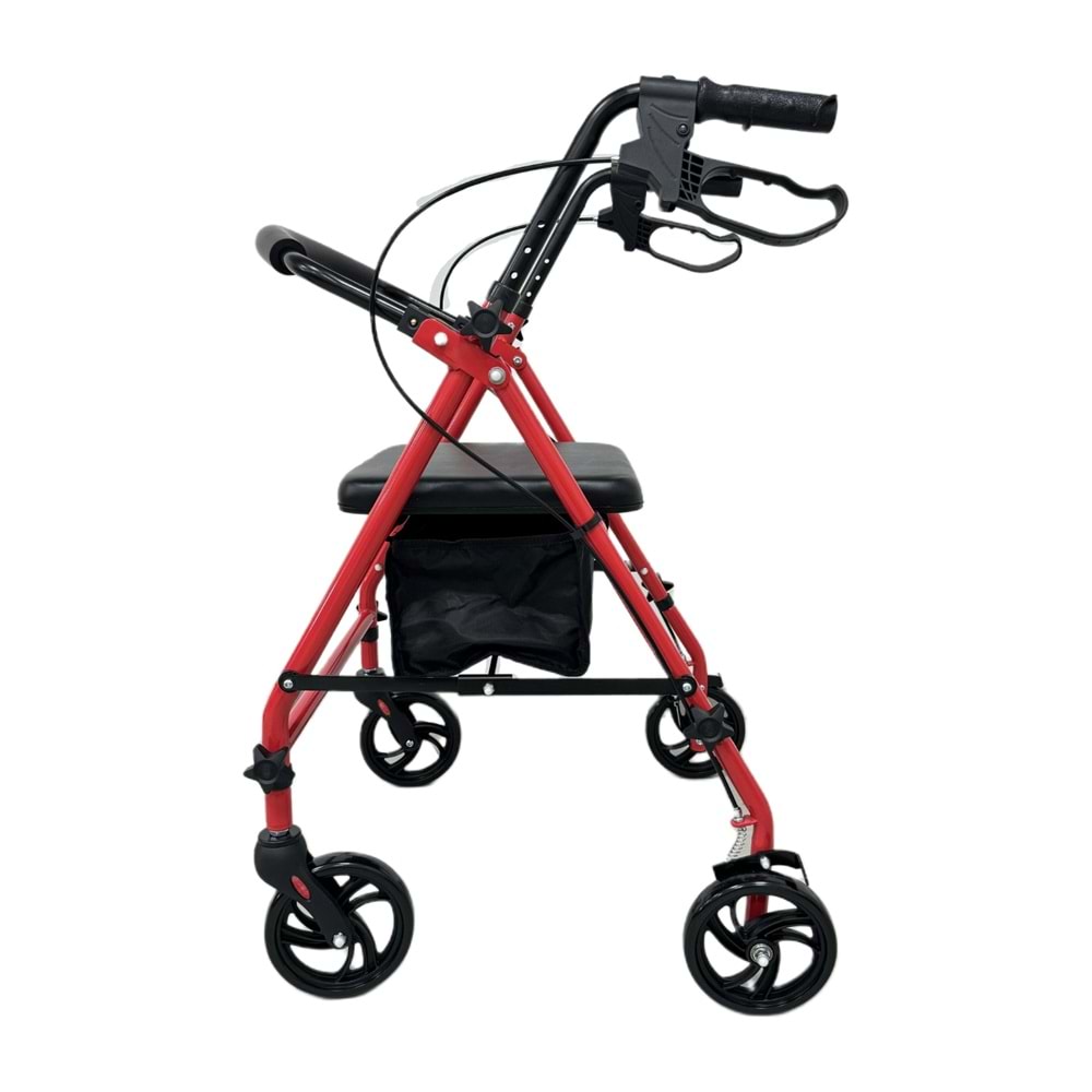 RR-01 RESPİROX ÇANTALI KIRMIZI ROLATÖR KATLANABİLİR 6 İNÇ TEKER