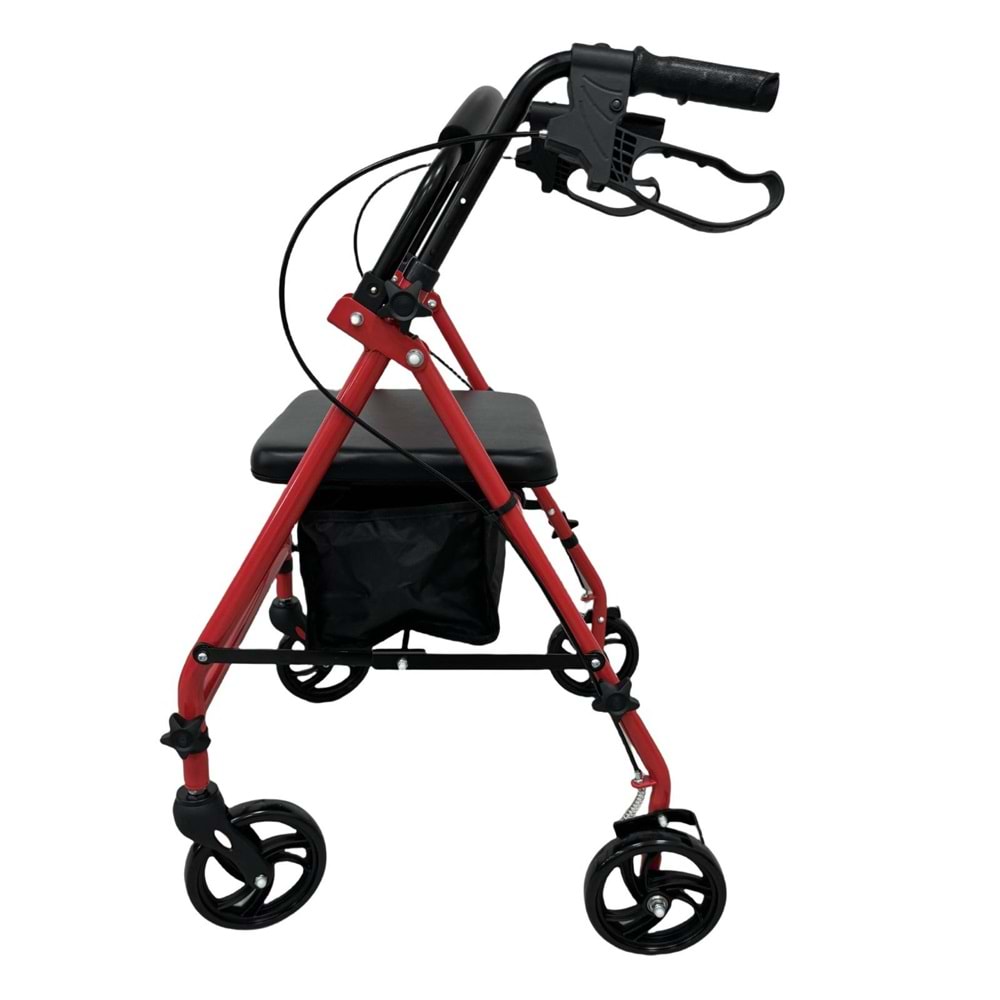 RR-01 RESPİROX ÇANTALI KIRMIZI ROLATÖR KATLANABİLİR 6 İNÇ TEKER