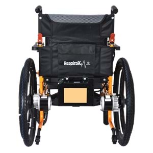 RESPİROX BC-EA8009 ARKADAN İTİŞLİ AKÜLÜ TEKERLEKLİ SANDALYE-TURUNCU