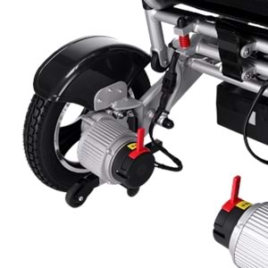RESPİROX BC-EA9000 OTOMATİK KATLANIR LİTYUM BATARYALI UZAKTAN KUMANDALI AKÜLÜ TEKERLEKLİ SANDALYE