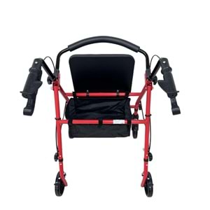 RR-01 RESPİROX ÇANTALI KIRMIZI ROLATÖR KATLANABİLİR 6 İNÇ TEKER