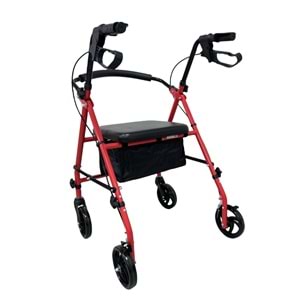 RR-01 RESPİROX ÇANTALI KIRMIZI ROLATÖR KATLANABİLİR 6 İNÇ TEKER